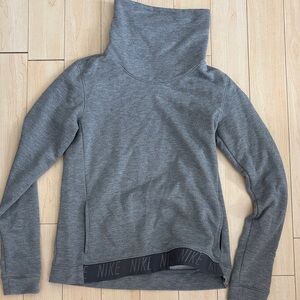 Nike Heather Gray Cowl Neck Pullover